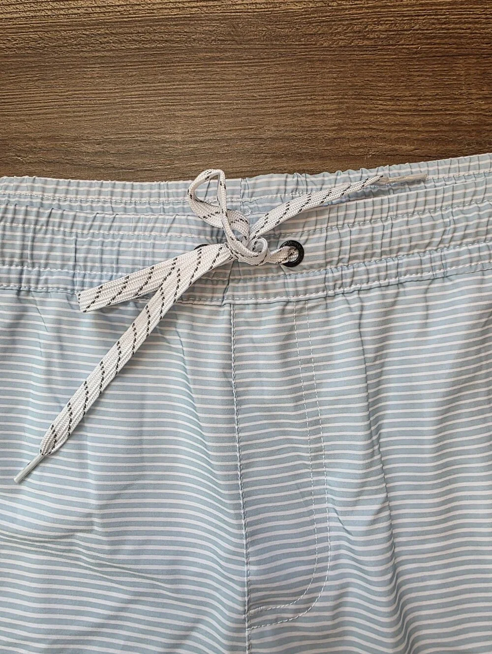 🔹️NWT Quicksilver Blue Stripe Deluxe Quick Dry Swim Shorts Men's XLarge